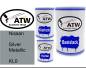 Preview: Nissan, Silver Metallic, KL0: 500ml Lackdose + 500ml Klarlack + 250ml Härter - Set, von ATW Autoteile West.